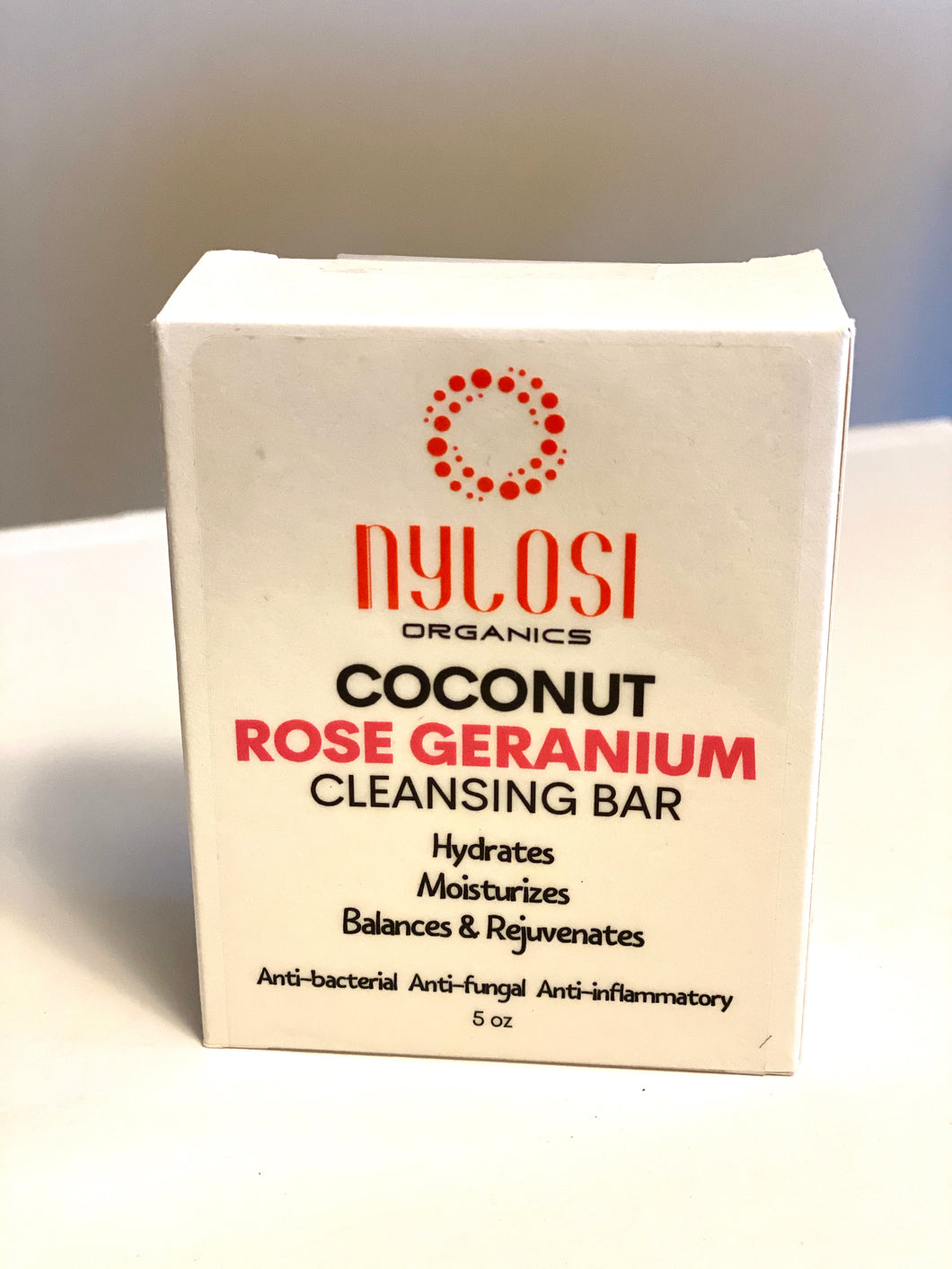 Rose Geranium Cleansing Bar with Coconut Oil